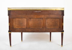 French Louis XVI Marble Top Bronze Mounted Console Deserte