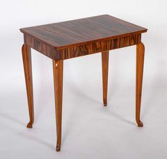 An Art Deco Macassar Side Table in the Manner of Ruhlman