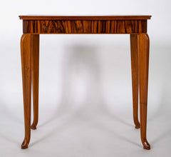 An Art Deco Macassar Side Table in the Manner of Ruhlman