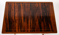 An Art Deco Macassar Side Table in the Manner of Ruhlman