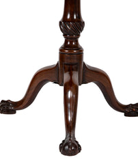 An 18th Century Mahogany Pie Crust Birdcage Tilt & Turn Table