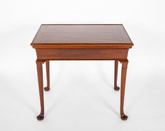 Rare George II / Queen Anne  Padouk Wood Game & Tea Table