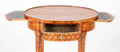 Louis XVI Style Oval Parquetry Salon Table