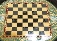 Late 19th Century Eglomise Top Games Table from The Stanley Weiss Collection