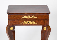 French Empire Mahogany Bronze Mounted Dressing Table