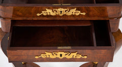 French Empire Mahogany Bronze Mounted Dressing Table