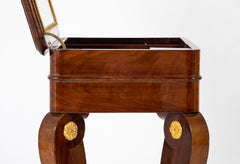 French Empire Mahogany Bronze Mounted Dressing Table