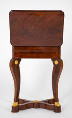 French Empire Mahogany Bronze Mounted Dressing Table