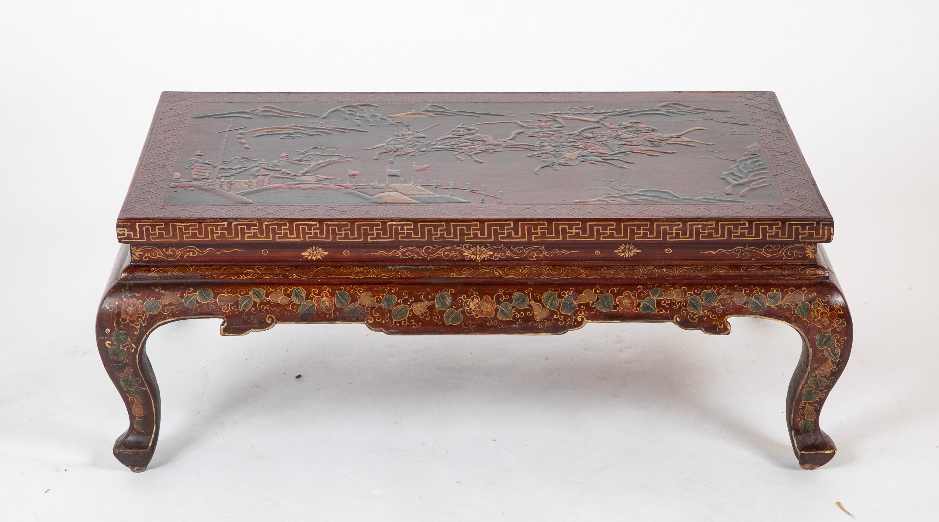 Chinese Lacquered and Decorated Low Table