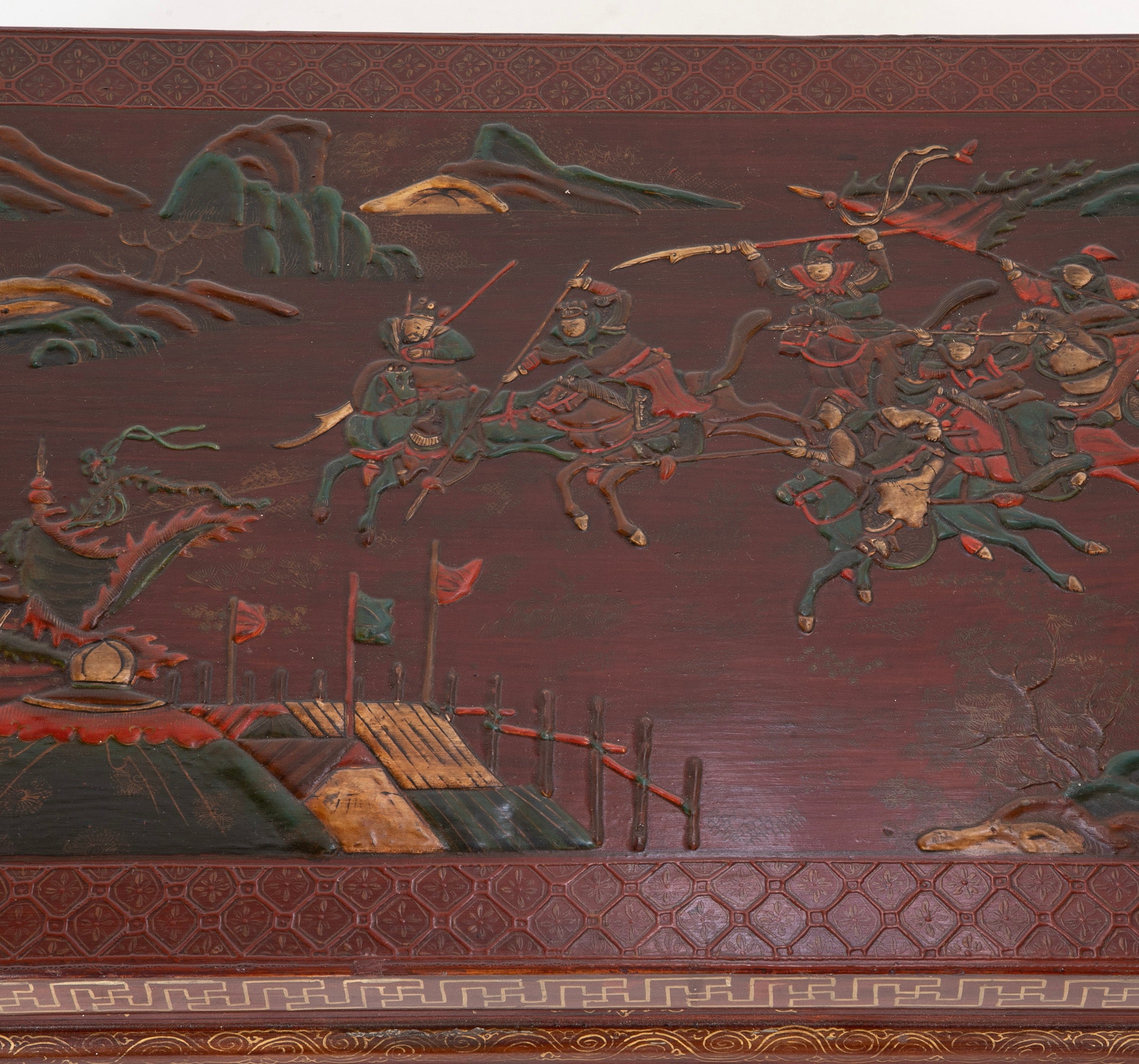 Chinese Lacquered and Decorated Low Table