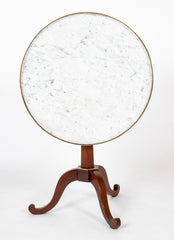 A Louis XVI French Tilt Marble Top Gueridon Table