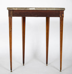 Rare Marble Top Dutch Demilune Classic Console with Chinoiserie Apron