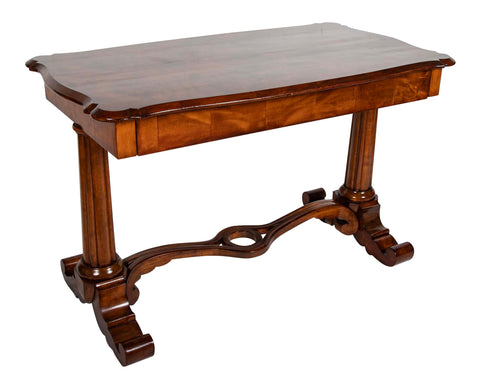 Charles X Birch Top Inlaid One Drawer Side Table