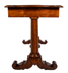 Charles X Birch Top Inlaid One Drawer Side Table