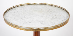 A Louis XVI French Tilt Marble Top Gueridon Table