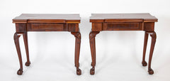 Rare and Important Pair of English George II Period Games Tables