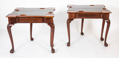 Rare and Important Pair of English George II Period Games Tables