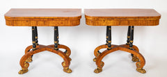 Rare Regency Pair of Games Tables