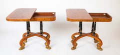 Rare Regency Pair of Games Tables