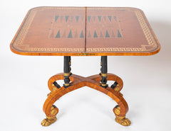 Rare Regency Pair of Games Tables