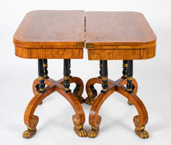 Rare Regency Pair of Games Tables