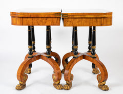 Rare Regency Pair of Games Tables