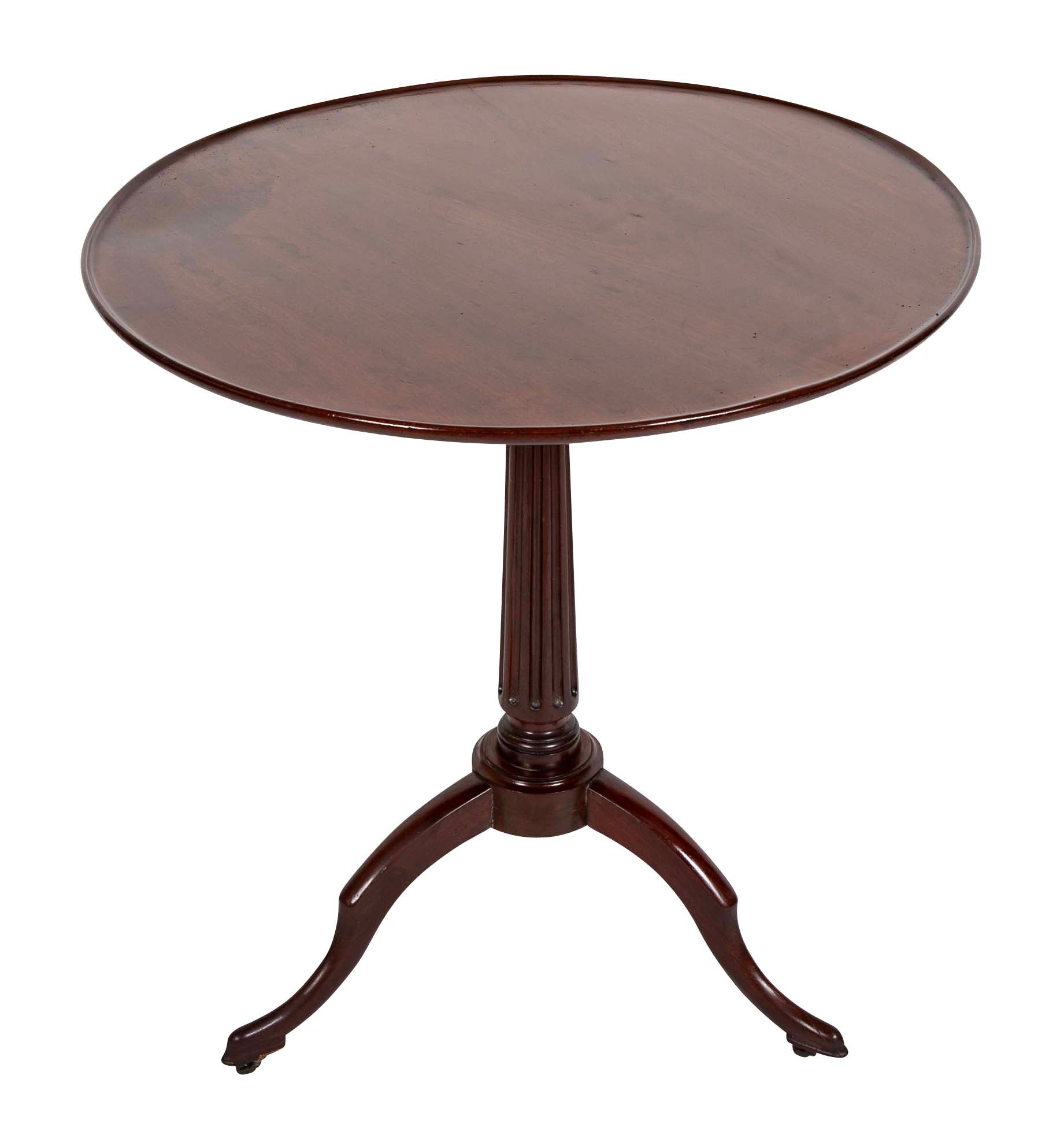 French Directoire Mahogany Tilt Top Table