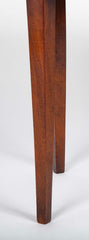 Satinwood Inlaid Brass Gallery Oval Tray on Stand with Elaborate Inlaid Border