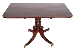 Regency Triple Pedestal Mahogany Tilting Dining Table
