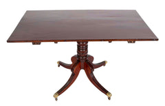 Regency Triple Pedestal Mahogany Tilting Dining Table