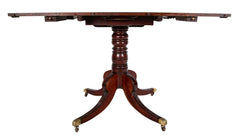 Regency Triple Pedestal Mahogany Tilting Dining Table