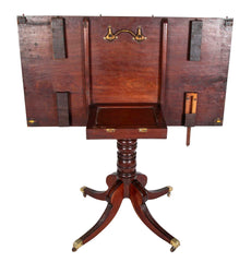Regency Triple Pedestal Mahogany Tilting Dining Table