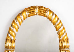 An Early 19th Century Gold & Silver Gilt Oval Neo-Classic Mirror