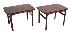 Pair of Mid-Century Brazilian Rosewood Low Tables