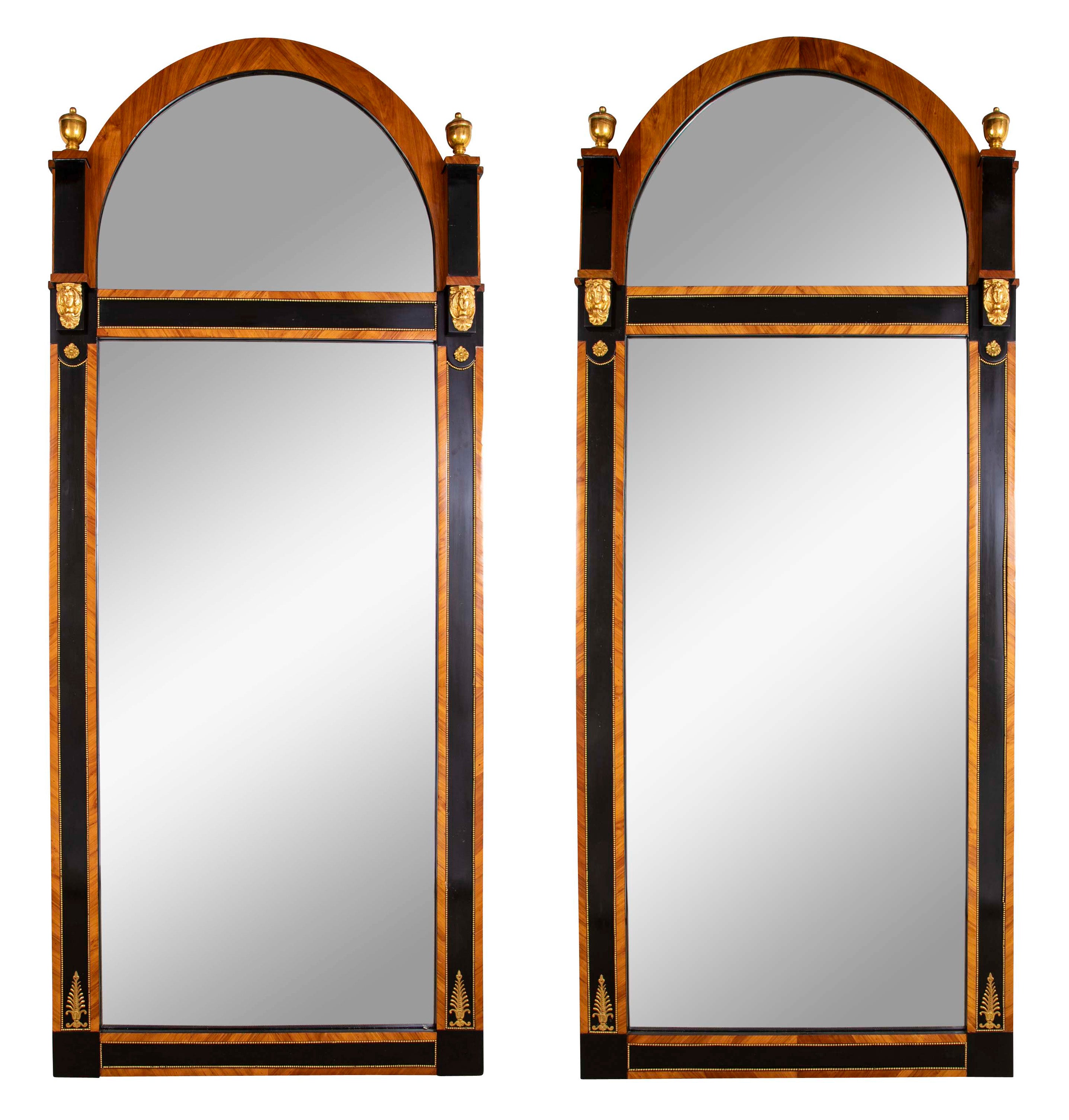 Pair of Important Early 19th Century Biedermeier Mirrors