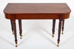 Rare English Regency Scissor Support Extension Dining Table
