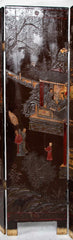 19th Century Chinese Coromandel Screen with 2 Sided Decoration