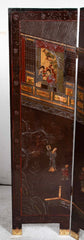 19th Century Chinese Coromandel Screen with 2 Sided Decoration