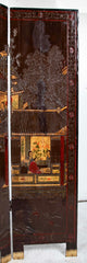 19th Century Chinese Coromandel Screen with 2 Sided Decoration