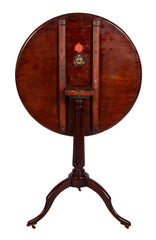 French Directoire Mahogany Tilt Top Table