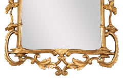 Rare Size George II Period Chippendale Rococo Gilded Mirror