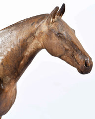 A 1930 Equestrian Model Sculpture Finely Rendered in Patinated Plaster
