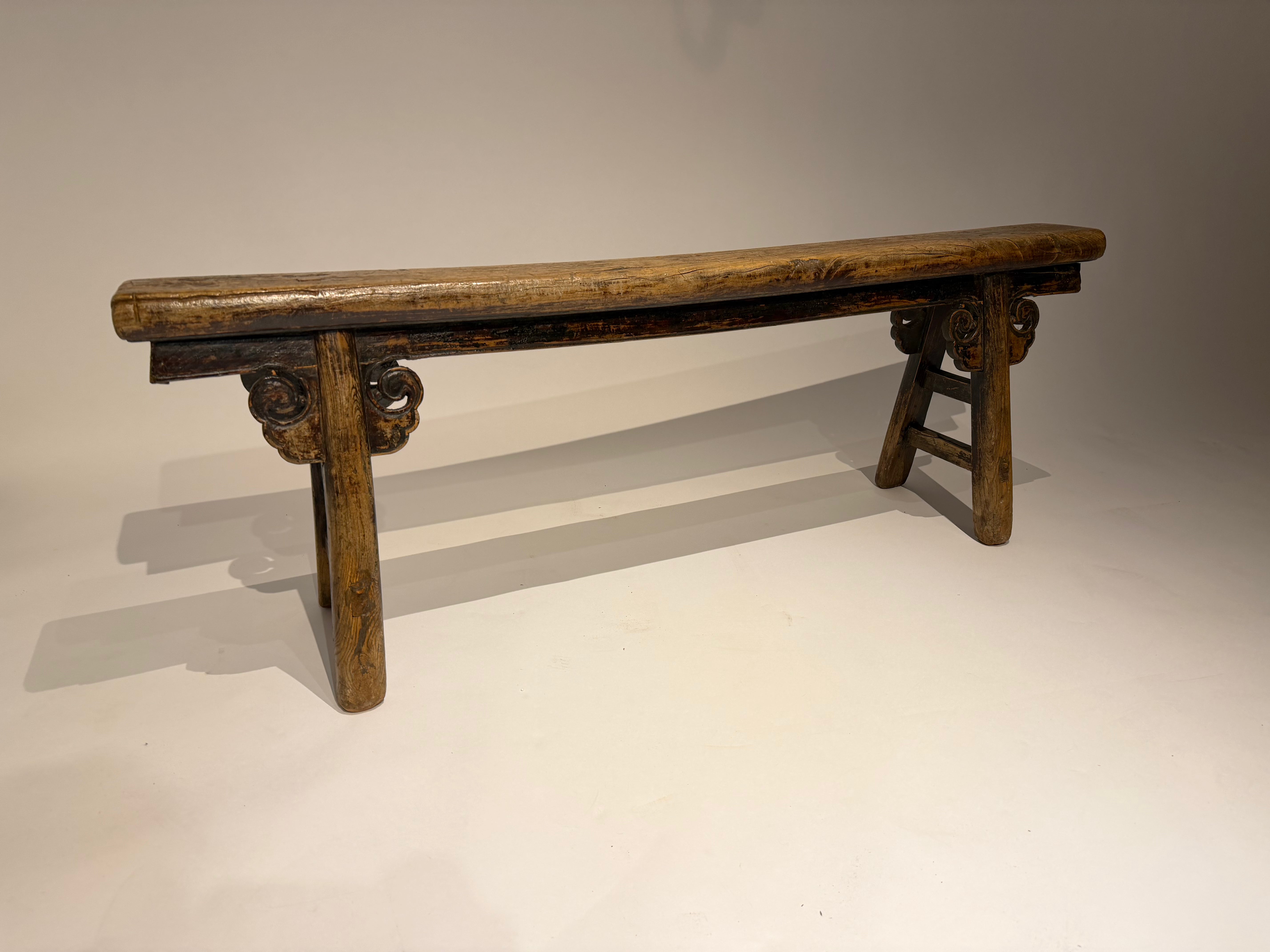 19th Century Chinese Ash Bench