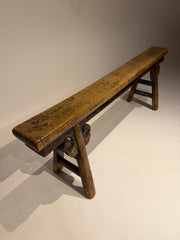 19th Century Chinese Ash Bench