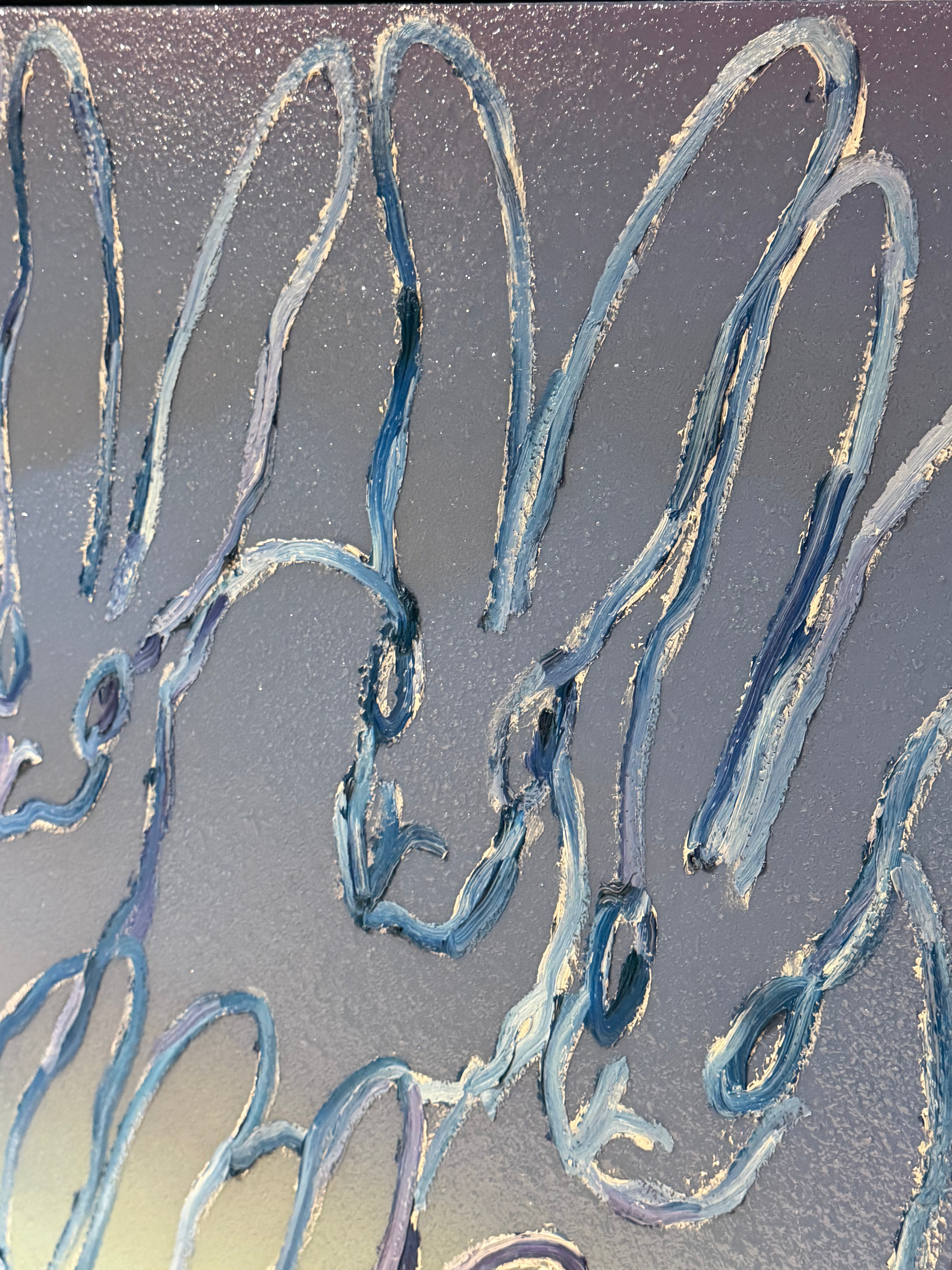 Hunt Slonem (b. 1951) "Gradient Ascension Body Paint" Acrylic on Canvas