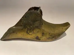 Two 19th Century Spanish Colonial Brass Slipper Stirrups