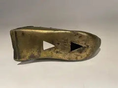 Two 19th Century Spanish Colonial Brass Slipper Stirrups