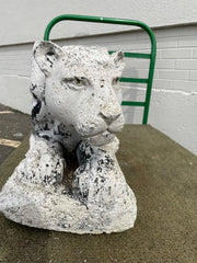 Mid-20th Century Crouching Plaster Panther
