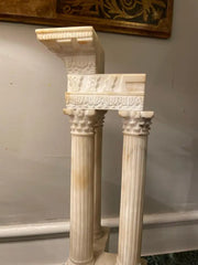 Italian Grand Tour Alabaster Model the Roman Forum Temple of Vespasian