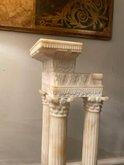 Italian Grand Tour Alabaster Model the Roman Forum Temple of Vespasian